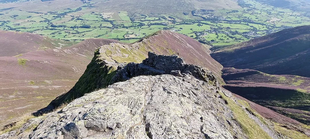 Looking down Halls Fell Ridge from the summit of Blencathra